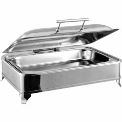 Chafing Dish Electric Heating GN1/1 Glass Lid Stainless Steel 9 Litres | Adexa AD1102