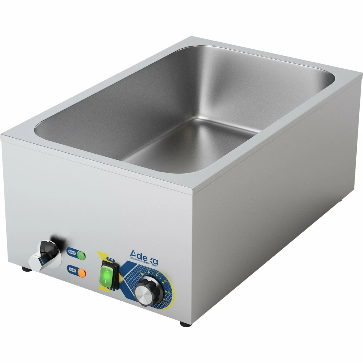 Commercial Bain Marie 1xGN1/1 Drainage Tap | Adexa BBMA - Image 2