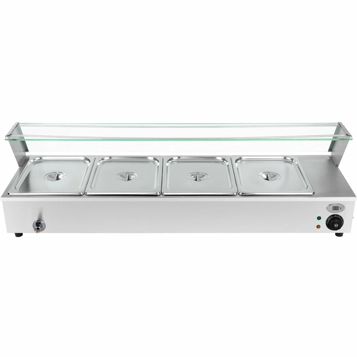 Display Bain Marie Countertop 4xGN1/2 | Adexa BM4D - Image 2