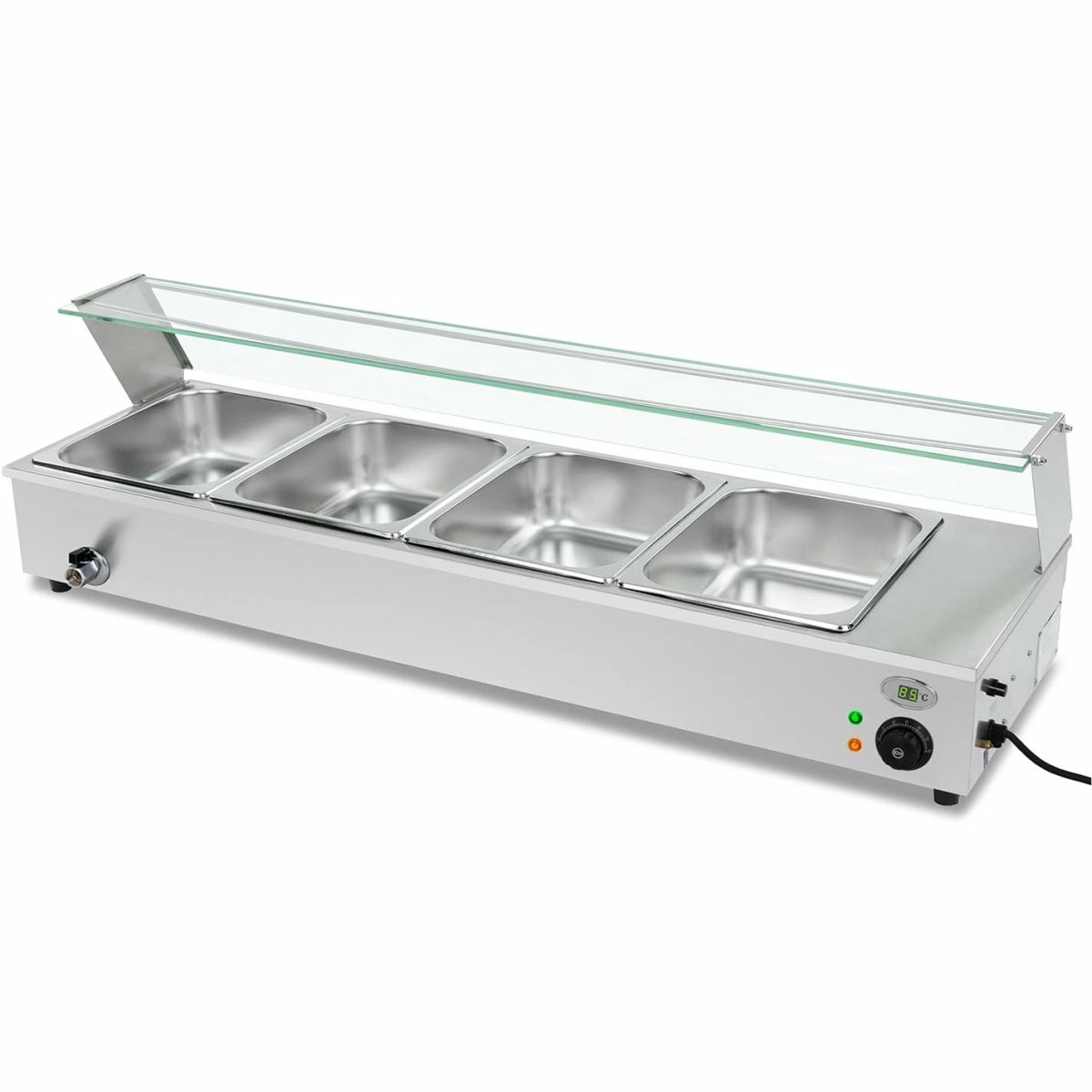 Display Bain Marie Countertop 4xGN1/2 | Adexa BM4D