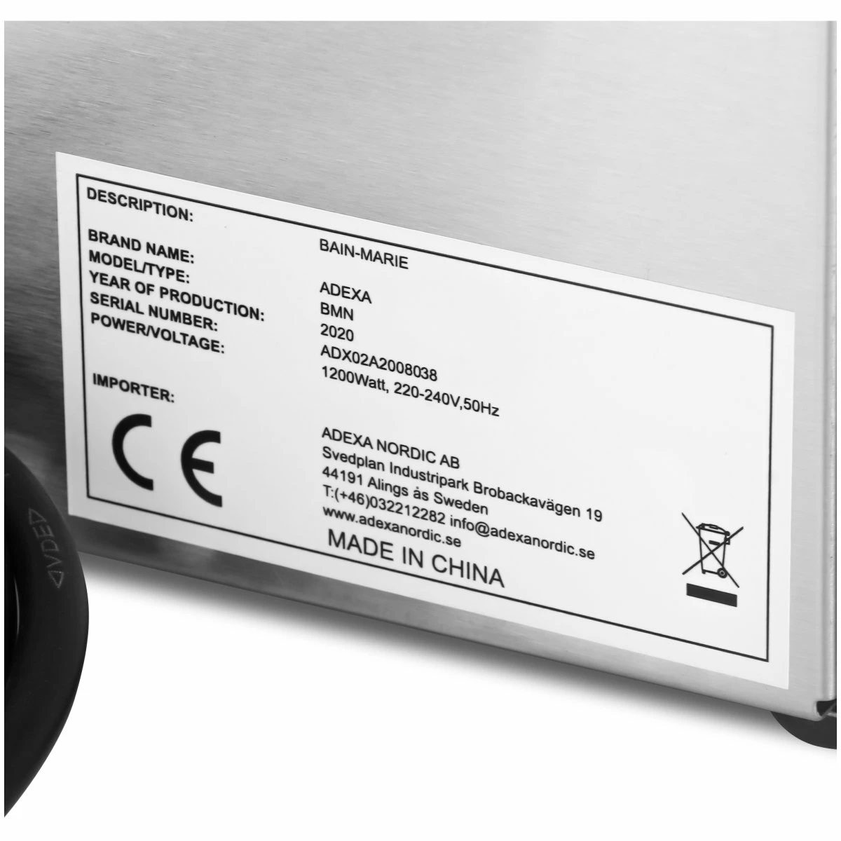 Commercial Bain Marie 1xGN1/1 | Adexa BMN - Image 5