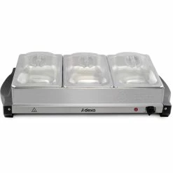 Pan Buffet Server 3x2.5 Litre Stainless Steel | Adexa BSW320