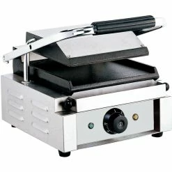 Heavy Duty Panini Contact Grill Single Smooth | Adexa EG01B