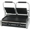Heavy Duty Twin Panini Contact Grill 3.6kW Ribbed/Smooth | Adexa EG03C