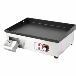 Commercial Griddle Smooth 540x380mm Enamelled Plate 2.2kW Electric | Adexa EG5438