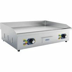 Commercial Griddle Smooth/Ribbed 730x550x240mm 4.4kW Electric | Adexa EG8202