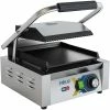 Heavy Duty Panini Contact Grill Single Ribbed/Smooth | Adexa EGD10B