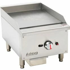 Premium Commercial Gas Griddle Smooth Plate 1 Burner 7.5kW Countertop | Adexa EGG16S