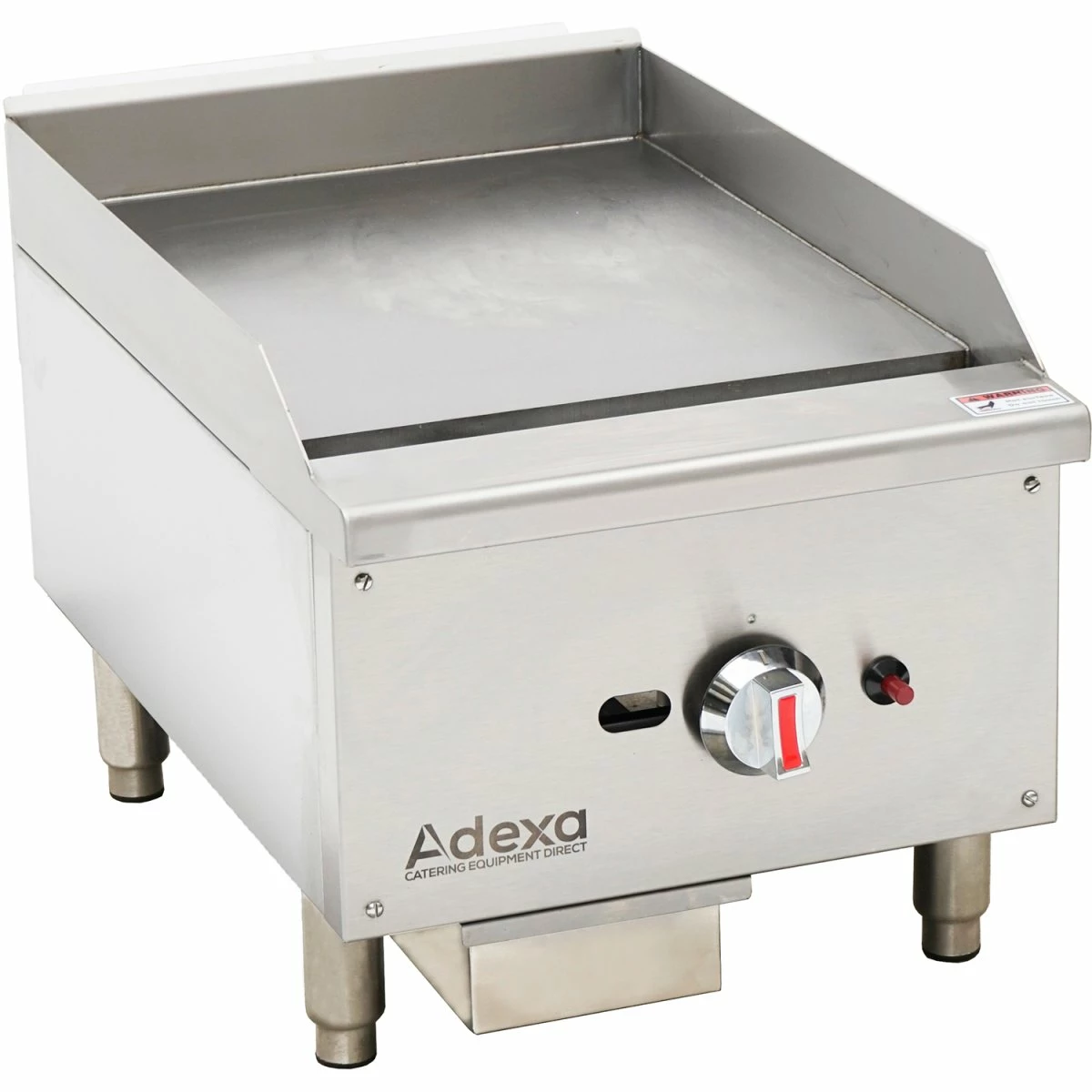 Premium Commercial Gas Griddle Smooth Plate 1 Burner 7.5kW Countertop | Adexa EGG16S