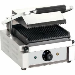 Heavy Duty Panini Contact Grill Single Ribbed | Adexa EG01A