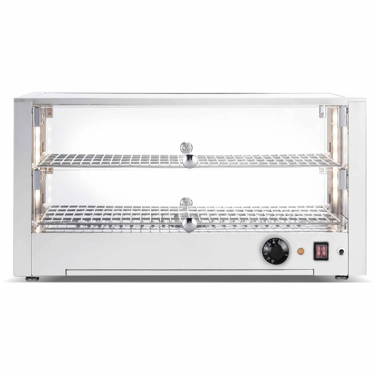 2 Tier Heated Display Case 80 Litres Countertop | Adexa HW80 - Image 3