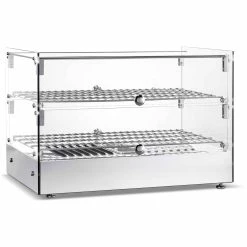 Commercial Countertop Heated Display Cabinet 50 Litres Stainless Steel | Adexa HW50