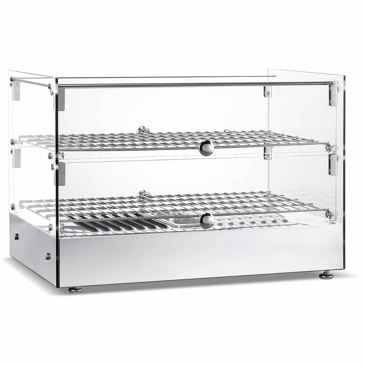 Commercial Countertop Heated Display Cabinet 50 Litres Stainless Steel | Adexa HW50