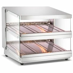 Commercial Countertop Heated Display Cabinet 85 Litres Stainless Steel | Adexa HW85