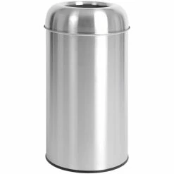 Commercial Open-Top Waste Bin 65 Litres Satin | Adexa JY980065L