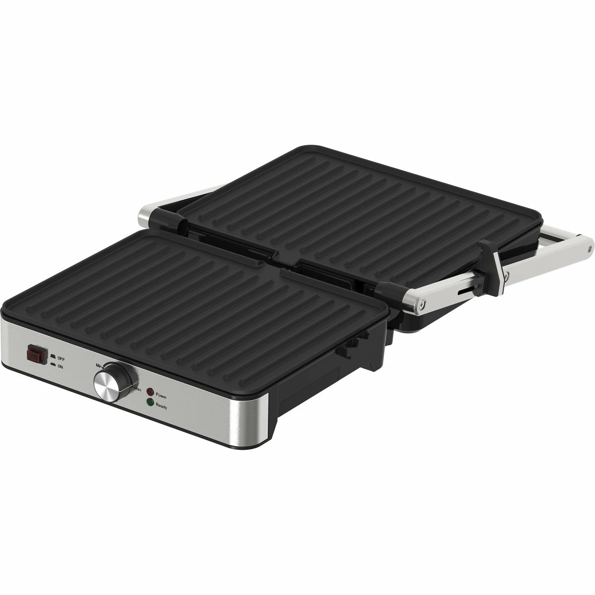 180 Degree Panini Contact Grill 2-in-1 Ribbed | Adexa KJ206 - Image 2