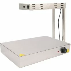 Commercial Warming Tray With Heating Lamp Stainless Steel 500x500mm | Adexa PWE5050