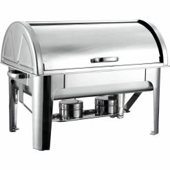 Roll Top Chafer GN1/1 Stainless Steel Mirror Polish 9 Litres | Adexa R23301
