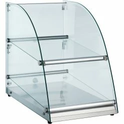 Curved Front Glass & Acrylic Display 70 Litre Show Case Cabinet 350x600x520mm | Adexa RTZ70L