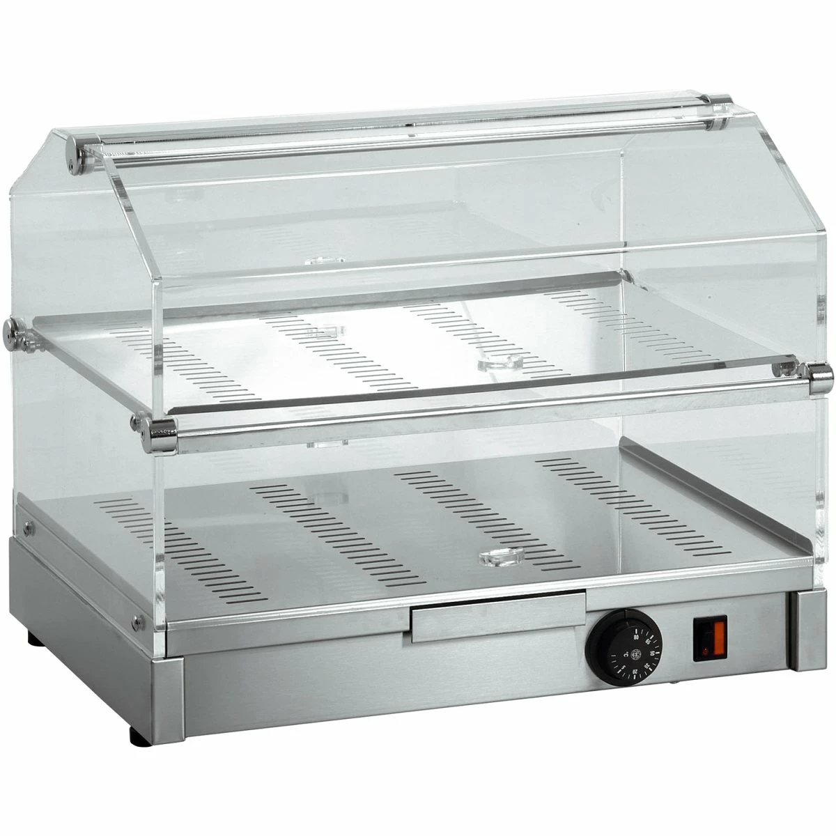 Professional Heated Showcase Display 2 Levels | Adexa SW395