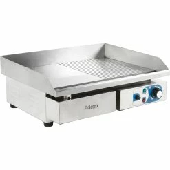 Commercial Griddle Smooth/Ribbed Medium 1 Zone 3kW Electric | Adexa WHEG818AFR