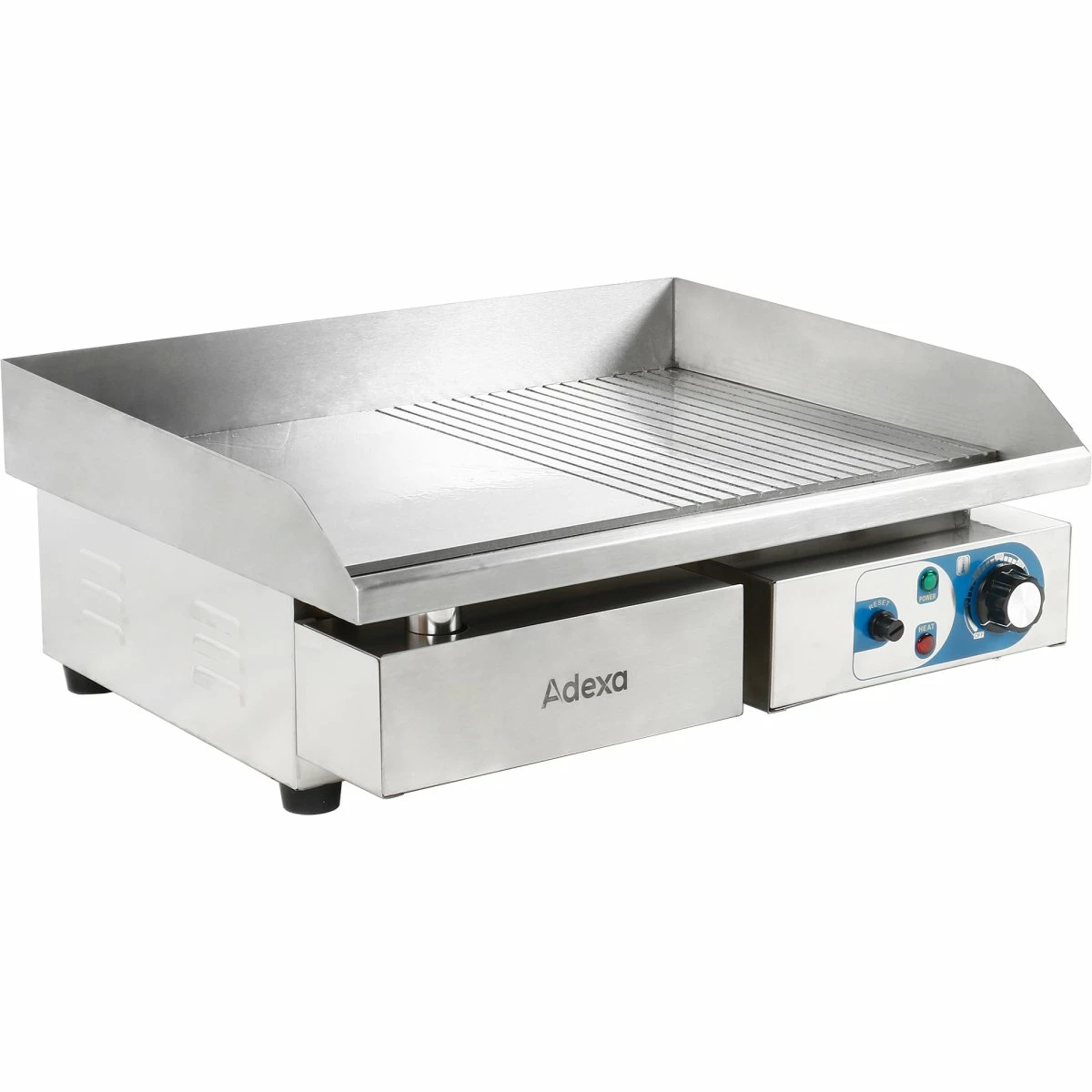 Commercial Griddle Smooth/Ribbed Medium 1 Zone 3kW Electric | Adexa WHEG818AFR