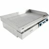 Commercial Griddle Ribbed 728x393mm 2 Zones 4.4kW Electric | Adexa WHEG820AR