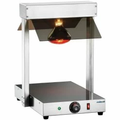 Buffet Food Warmer With Gantry Stainless Steel 1 Infrared Lamp Sneeze Guards 1xGN1/1 | Adexa WM1F