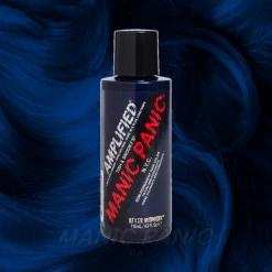 Amplified Manic Panic Semi Permanent Hair Colour EU Formula - After Midnight Blue