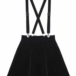 Attitude Clothing Punk Love Velvet Skirt