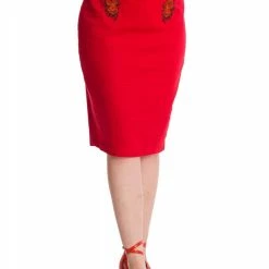 Banned Apparel Blooming Rose Pencil Skirt