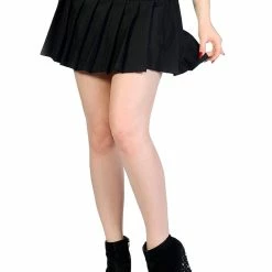 Banned Apparel Plain Black Mini Skirt
