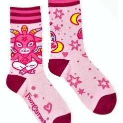 FootClothes Cute Baphomet Crew Socks