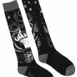 FootClothes Serpentine Witch Knee High Socks