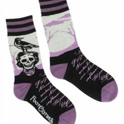 FootClothes The Raven Poe Crew Socks