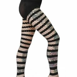 Pamela Mann Fishnet Opaque Stripe Tights