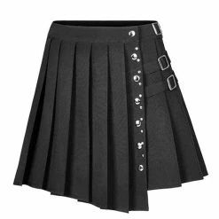 Punk Rave Punk Stud Pleated Skirt