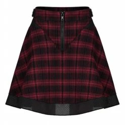 Punk Rave Rebel Checked Skirt